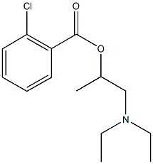 2-(diethylamino)-1-methylethyl 2-chlorobenzoate Struktur