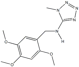 N-(1-methyl-1H-tetraazol-5-yl)-N-(2,4,5-trimethoxybenzyl)amine Struktur