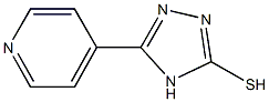 5-(4-pyridinyl)-1H-1,2,4-triazole-3-thiol Struktur