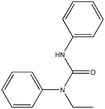 N-ethyl-N,N'-diphenylurea Struktur