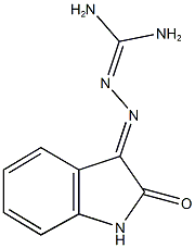 N''-(2-oxo-1,2-dihydro-3H-indol-3-ylidene)carbonohydrazonic diamide Struktur