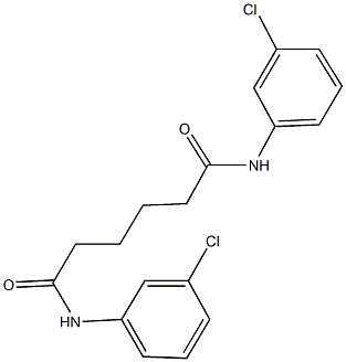 N~1~,N~6~-bis(3-chlorophenyl)hexanediamide Struktur