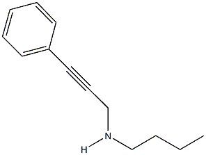 N-butyl-N-(3-phenyl-2-propynyl)amine Struktur