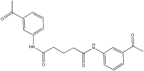 N~1~,N~5~-bis(3-acetylphenyl)pentanediamide Struktur