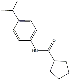 N-(4-isopropylphenyl)cyclopentanecarboxamide Struktur