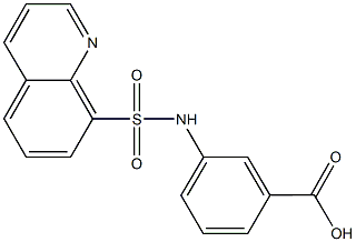 3-[(8-quinolinylsulfonyl)amino]benzoic acid Struktur