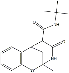 N-(tert-butyl)-9-methyl-11-oxo-8-oxa-10-azatricyclo[7.3.1.0~2,7~]trideca-2,4,6-triene-12-carboxamide Struktur