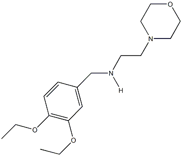 N-(3,4-diethoxybenzyl)-N-[2-(4-morpholinyl)ethyl]amine Struktur