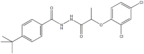 N'-(4-tert-butylbenzoyl)-2-(2,4-dichlorophenoxy)propanohydrazide Struktur