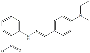 4-(diethylamino)benzaldehyde {2-nitrophenyl}hydrazone Struktur