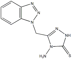 4-amino-5-(1H-1,2,3-benzotriazol-1-ylmethyl)-2,4-dihydro-3H-1,2,4-triazole-3-thione Struktur