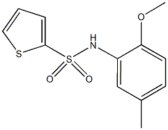 N-(2-methoxy-5-methylphenyl)-2-thiophenesulfonamide Struktur