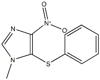 4-nitro-1-methyl-5-(phenylsulfanyl)-1H-imidazole Struktur