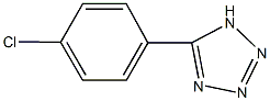 5-(4-chlorophenyl)-1H-tetraazole Struktur