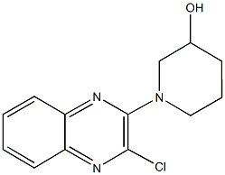 1-(3-chloro-2-quinoxalinyl)-3-piperidinol Struktur