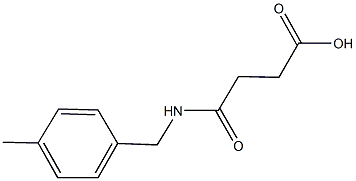 4-[(4-methylbenzyl)amino]-4-oxobutanoic acid Struktur