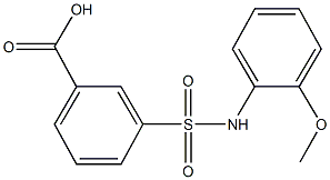 3-[(2-methoxyanilino)sulfonyl]benzoic acid Struktur