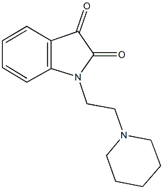 1-[2-(1-piperidinyl)ethyl]-1H-indole-2,3-dione Struktur