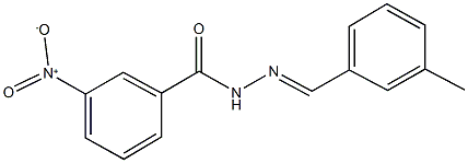 3-nitro-N'-(3-methylbenzylidene)benzohydrazide Struktur