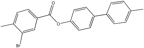 4'-methyl[1,1'-biphenyl]-4-yl 3-bromo-4-methylbenzoate Struktur