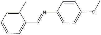 N-(4-methoxyphenyl)-N-(2-methylbenzylidene)amine Struktur