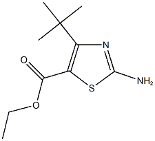 ethyl 2-amino-4-tert-butyl-1,3-thiazole-5-carboxylate Struktur