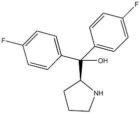 bis(4-fluorophenyl)(2-pyrrolidinyl)methanol Struktur