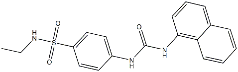 N-ethyl-4-{[(1-naphthylamino)carbonyl]amino}benzenesulfonamide Struktur