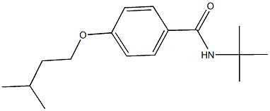 N-(tert-butyl)-4-(isopentyloxy)benzamide Struktur