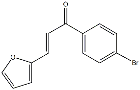 1-(4-bromophenyl)-3-(2-furyl)-2-propen-1-one Struktur