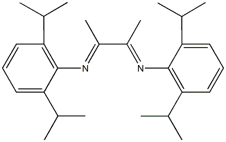 N-(2,6-diisopropylphenyl)-N-{2-[(2,6-diisopropylphenyl)imino]-1-methylpropylidene}amine Struktur