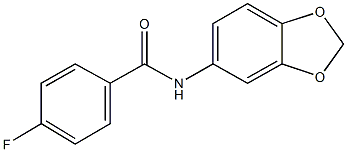 N-(1,3-benzodioxol-5-yl)-4-fluorobenzamide Struktur