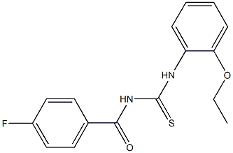 N-(2-ethoxyphenyl)-N'-(4-fluorobenzoyl)thiourea Struktur