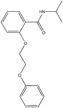 N-isopropyl-2-(2-phenoxyethoxy)benzamide Struktur