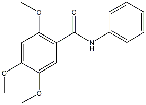 2,4,5-trimethoxy-N-phenylbenzamide Struktur