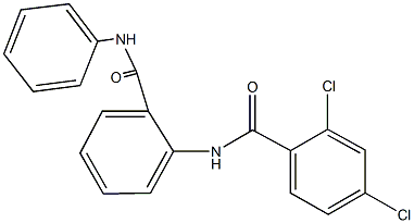 N-[2-(anilinocarbonyl)phenyl]-2,4-dichlorobenzamide Struktur