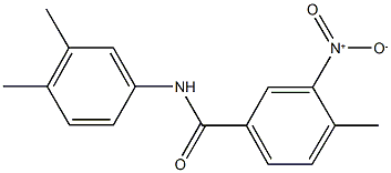 N-(3,4-dimethylphenyl)-3-nitro-4-methylbenzamide Struktur