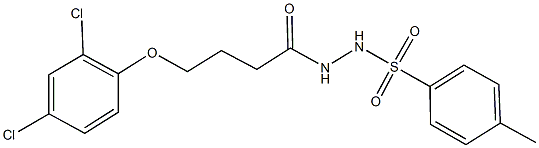 N'-[4-(2,4-dichlorophenoxy)butanoyl]-4-methylbenzenesulfonohydrazide Struktur