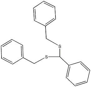 [bis(benzylthio)methyl]benzene Struktur