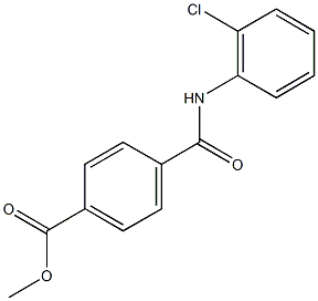 methyl 4-[(2-chloroanilino)carbonyl]benzoate Struktur