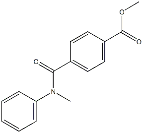 methyl 4-[(methylanilino)carbonyl]benzoate Struktur