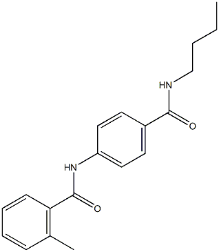 N-{4-[(butylamino)carbonyl]phenyl}-2-methylbenzamide Struktur