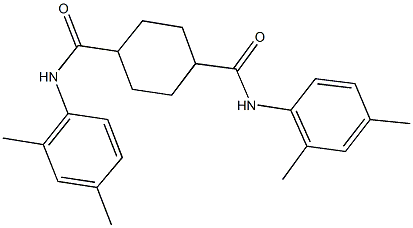 N~1~,N~4~-bis(2,4-dimethylphenyl)-1,4-cyclohexanedicarboxamide Struktur