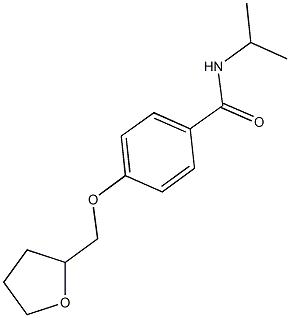 N-isopropyl-4-(tetrahydro-2-furanylmethoxy)benzamide Struktur