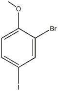 2-bromo-4-iodo-1-methoxybenzene Struktur