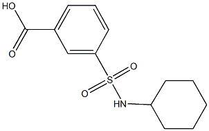 3-[(cyclohexylamino)sulfonyl]benzoic acid Struktur