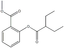 methyl 2-[(2-ethylbutanoyl)oxy]benzoate Struktur