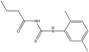 N-butyryl-N'-(2,5-dimethylphenyl)thiourea Struktur