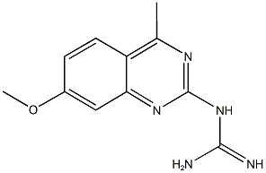 N-(7-methoxy-4-methyl-2-quinazolinyl)guanidine Struktur