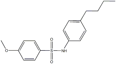 N-(4-butylphenyl)-4-methoxybenzenesulfonamide Struktur